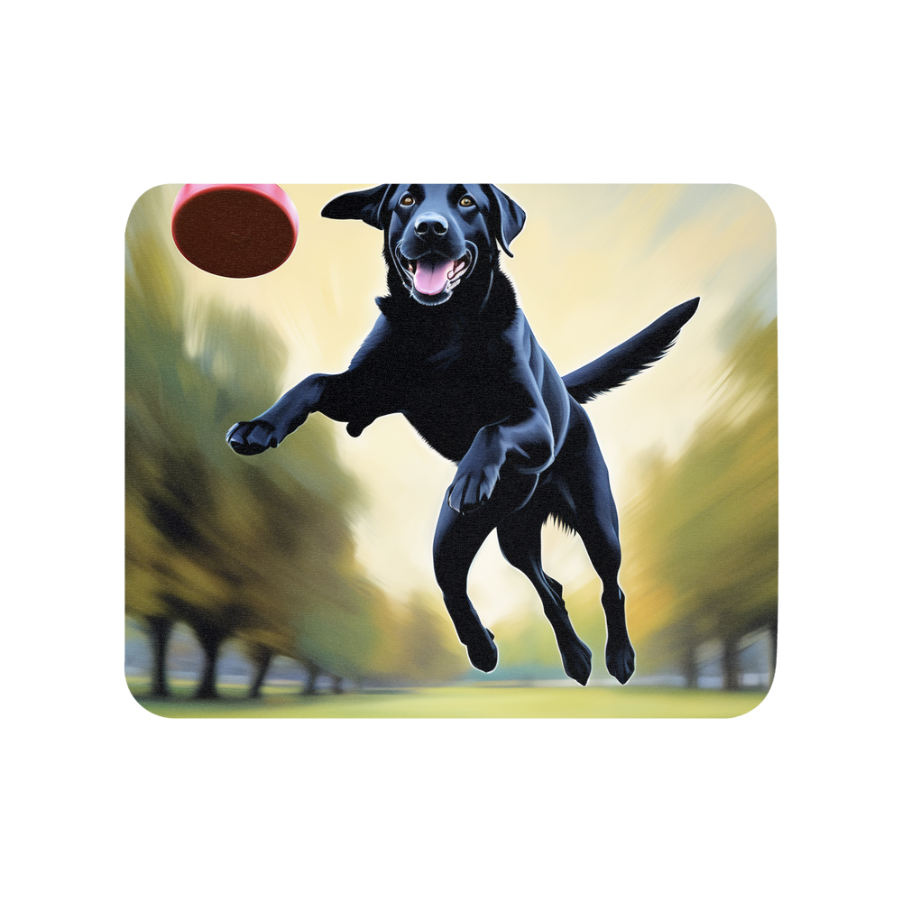 PugMug Custom Black Labrador Retriever Mouse Pad