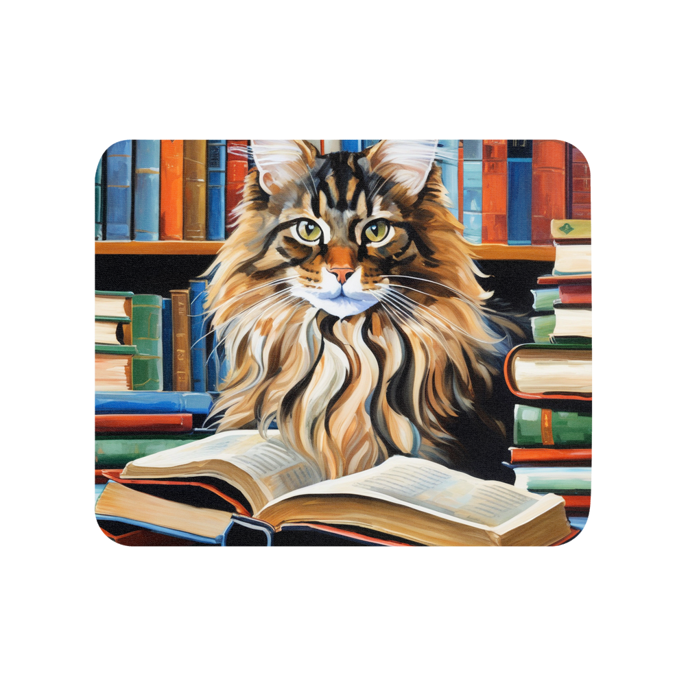 PugMug Custom Tabby Maine Coon Cat Mouse Pad