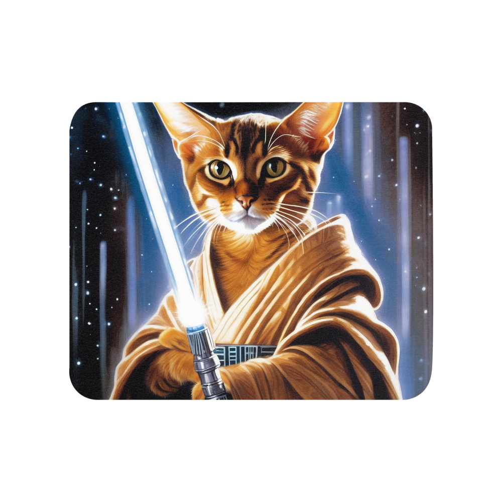 PugMug Custom Tabby Abyssinian Cat Mouse Pad