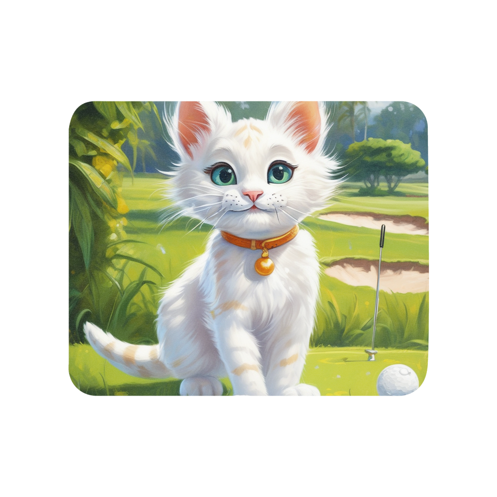 PugMug Custom White Exotic Cat Mouse Pad