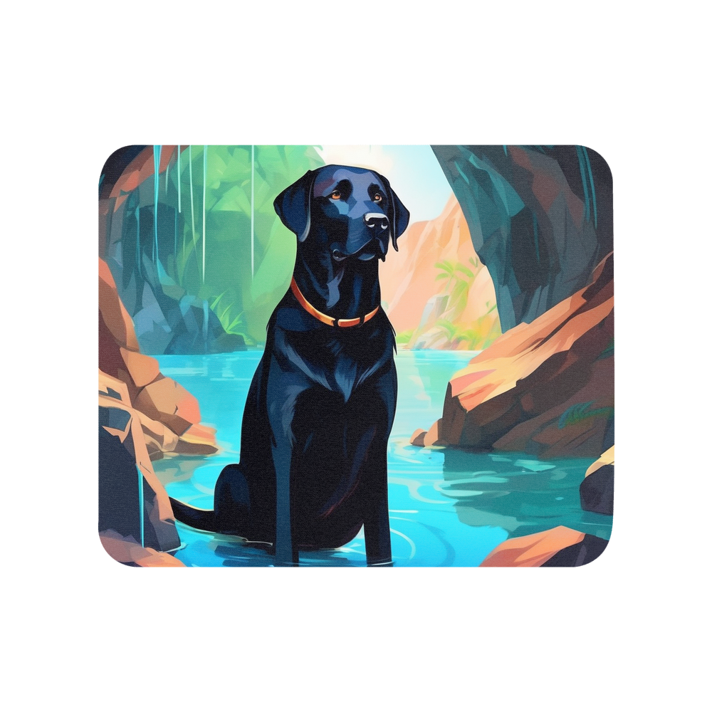PugMug Custom Black Labrador Retriever Mouse Pad