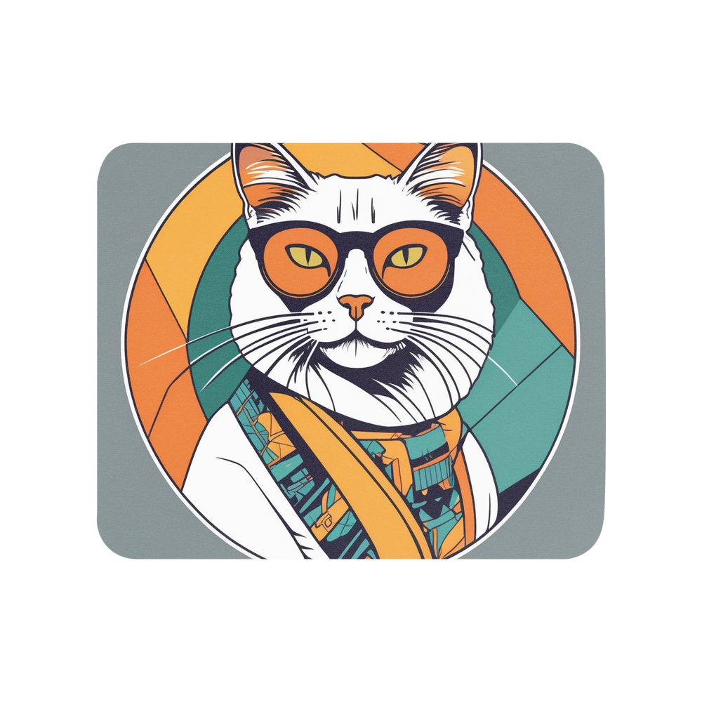 PugMug Custom White Companion Cat Mouse Pad