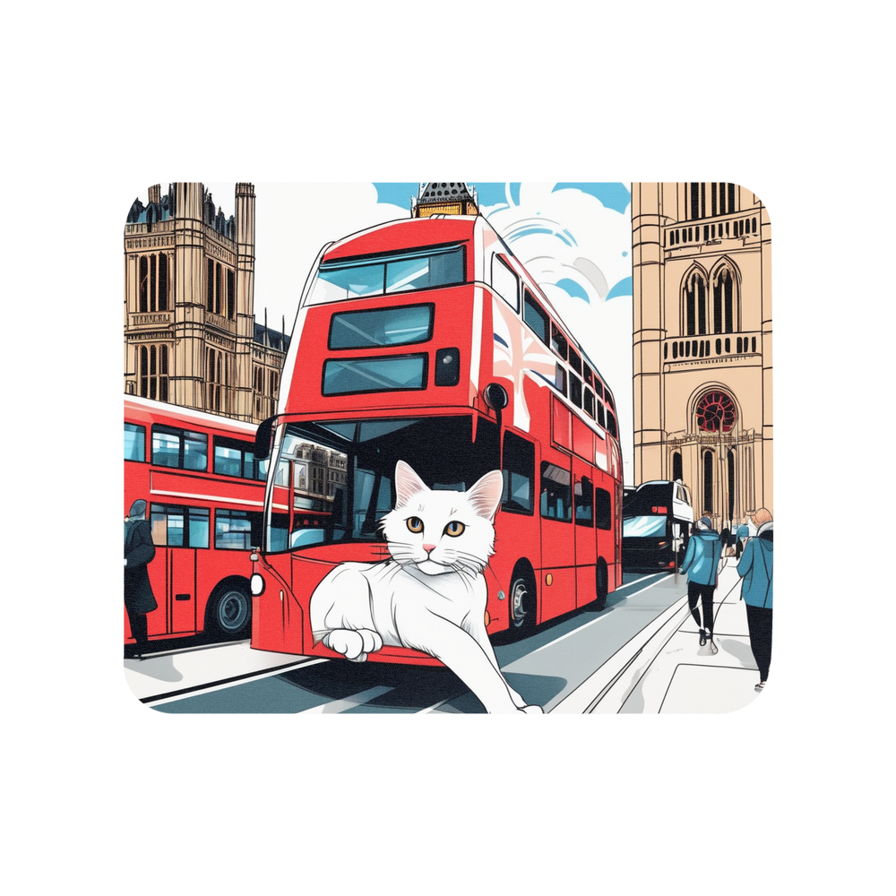 PugMug Custom White Companion Cat Mouse Pad