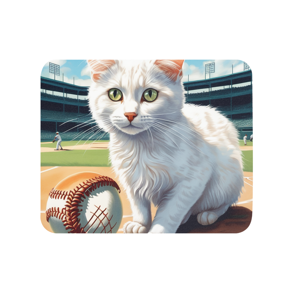 PugMug Custom White Companion Cat Mouse Pad