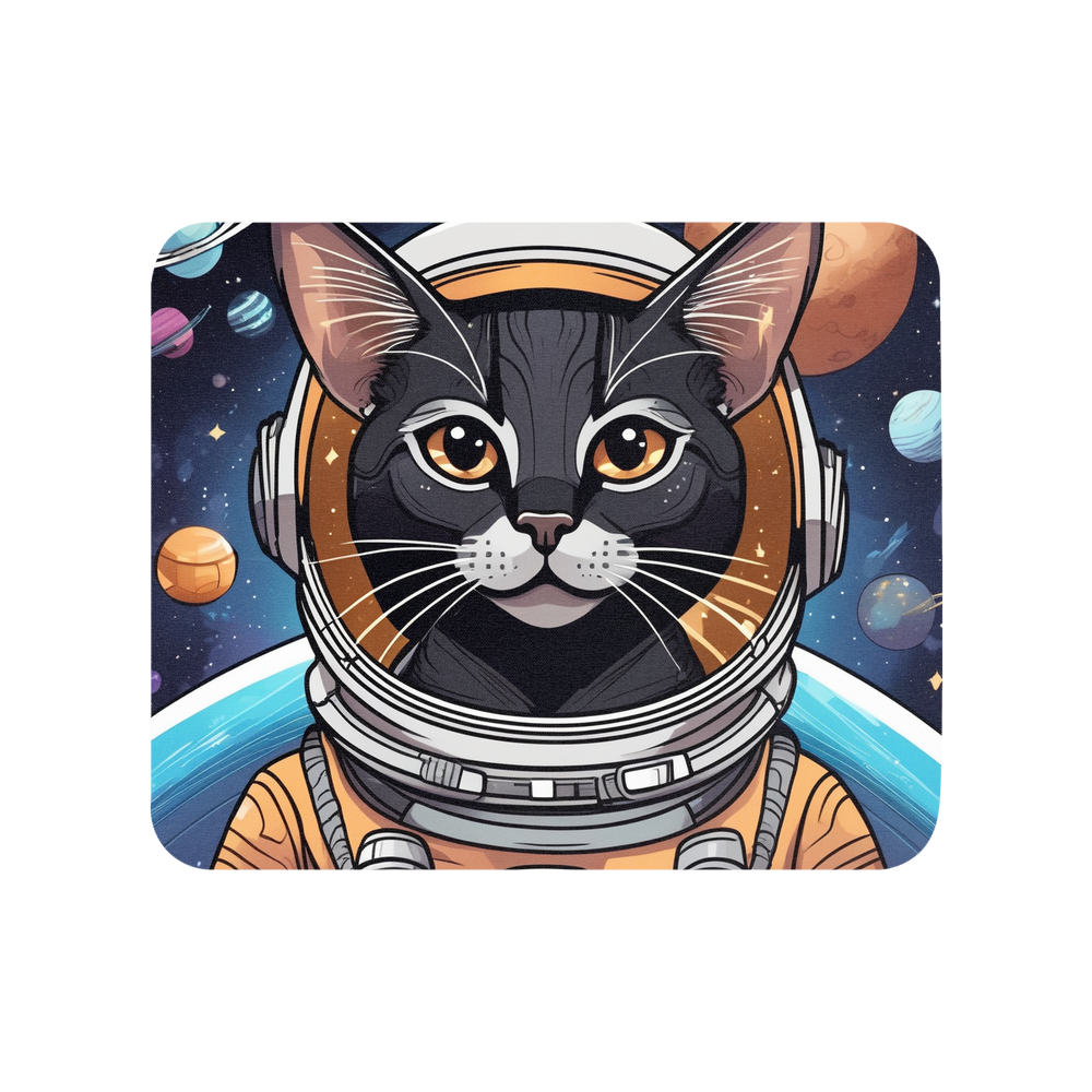 PugMug Custom Black Abyssinian Cat Mouse Pad