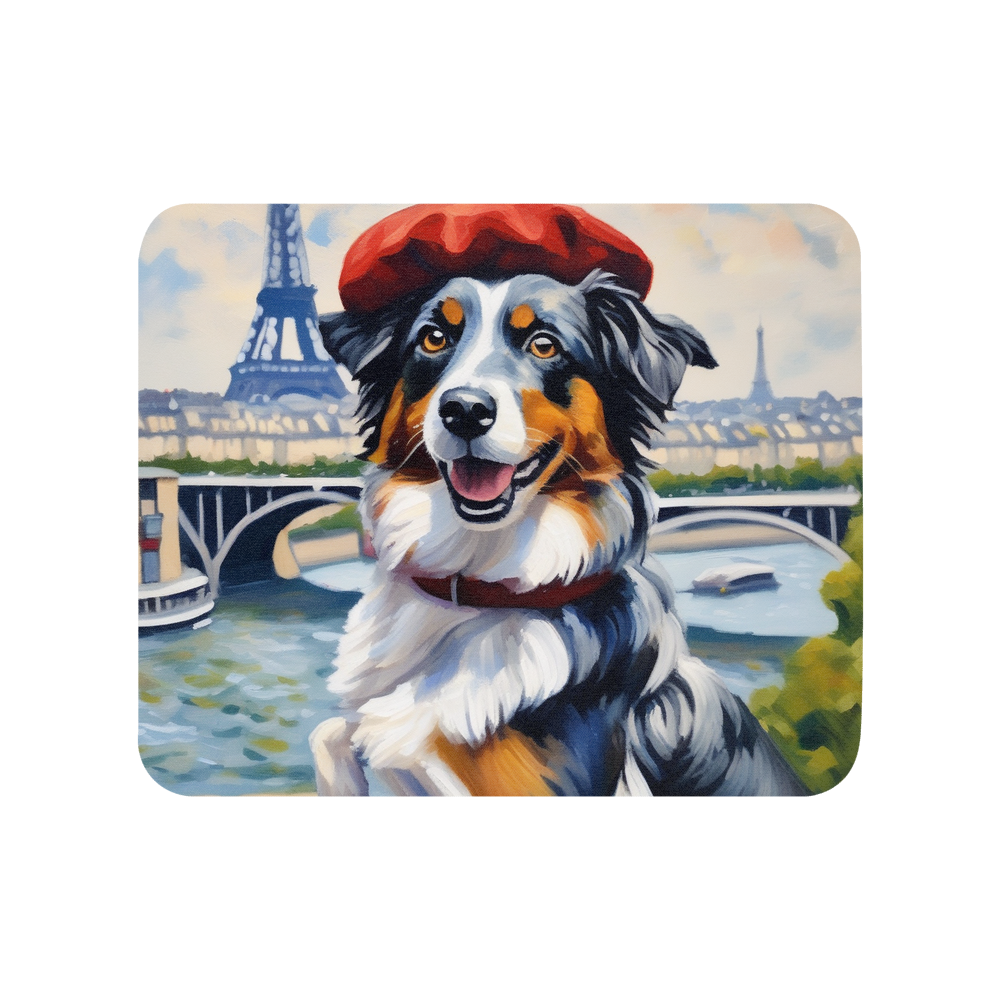 PugMug Custom Australian Shepherd Dog Mouse Pad