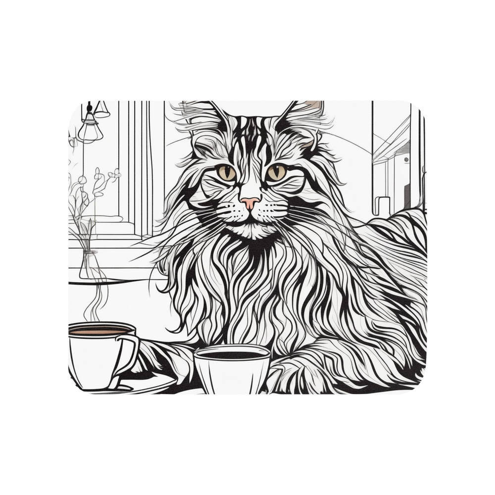 PugMug Custom Tabby Maine Coon Cat Mouse Pad