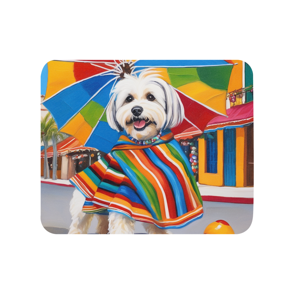 PugMug Custom White Havanese Dog Mouse Pad