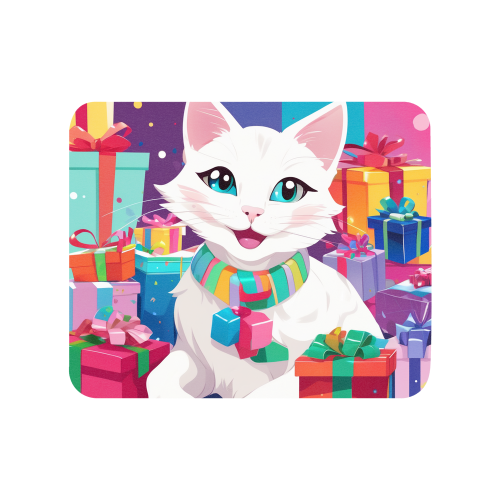 PugMug Custom White Companion Cat Mouse Pad