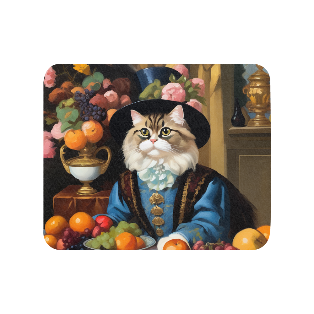 PugMug Custom Tabby Persian Cat Mouse Pad