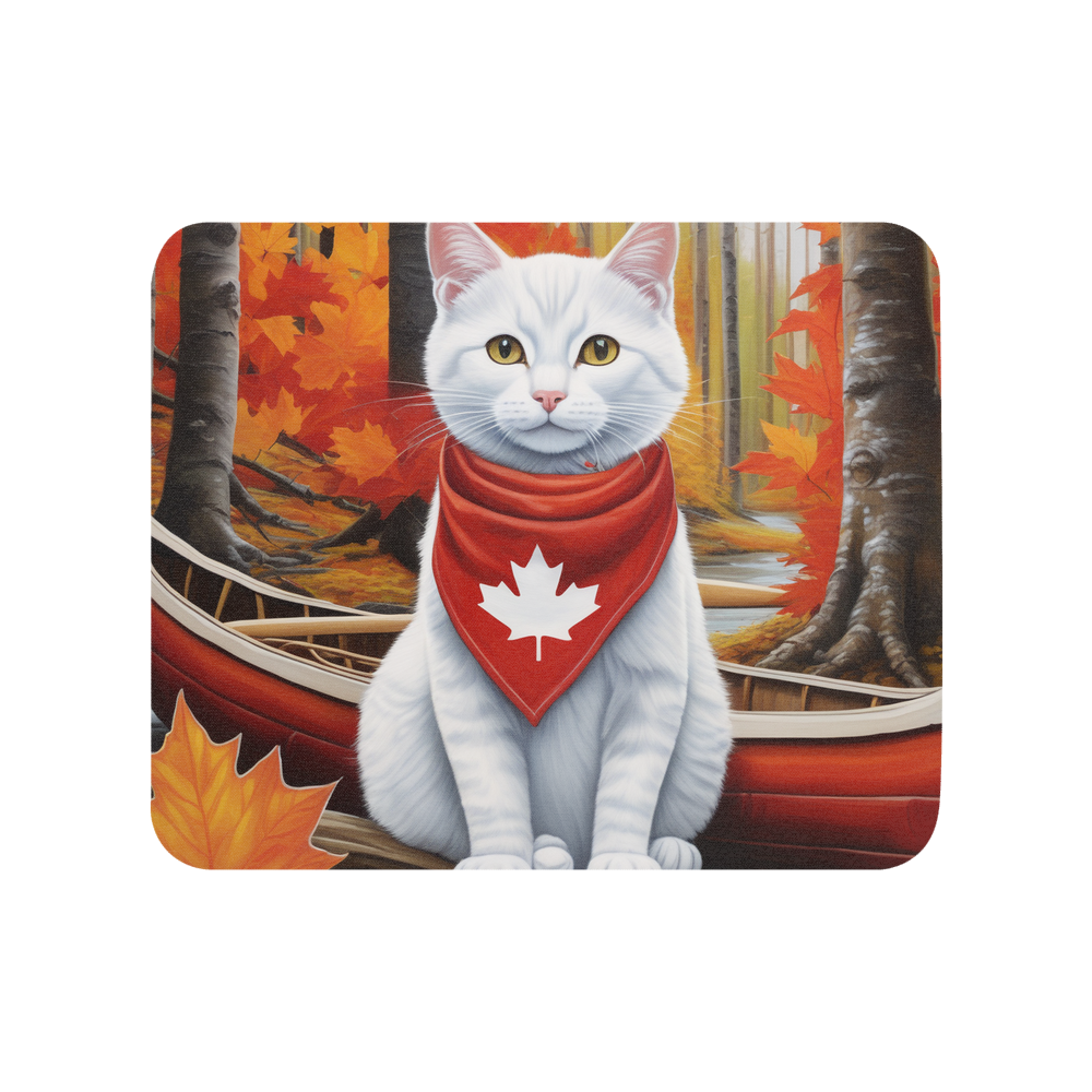 PugMug Custom White Companion Cat Mouse Pad