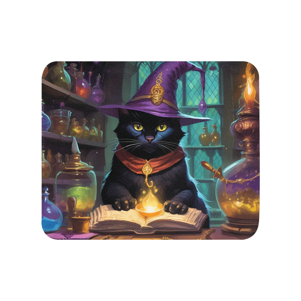 PugMug Custom Black Exotic Cat Mouse Pad