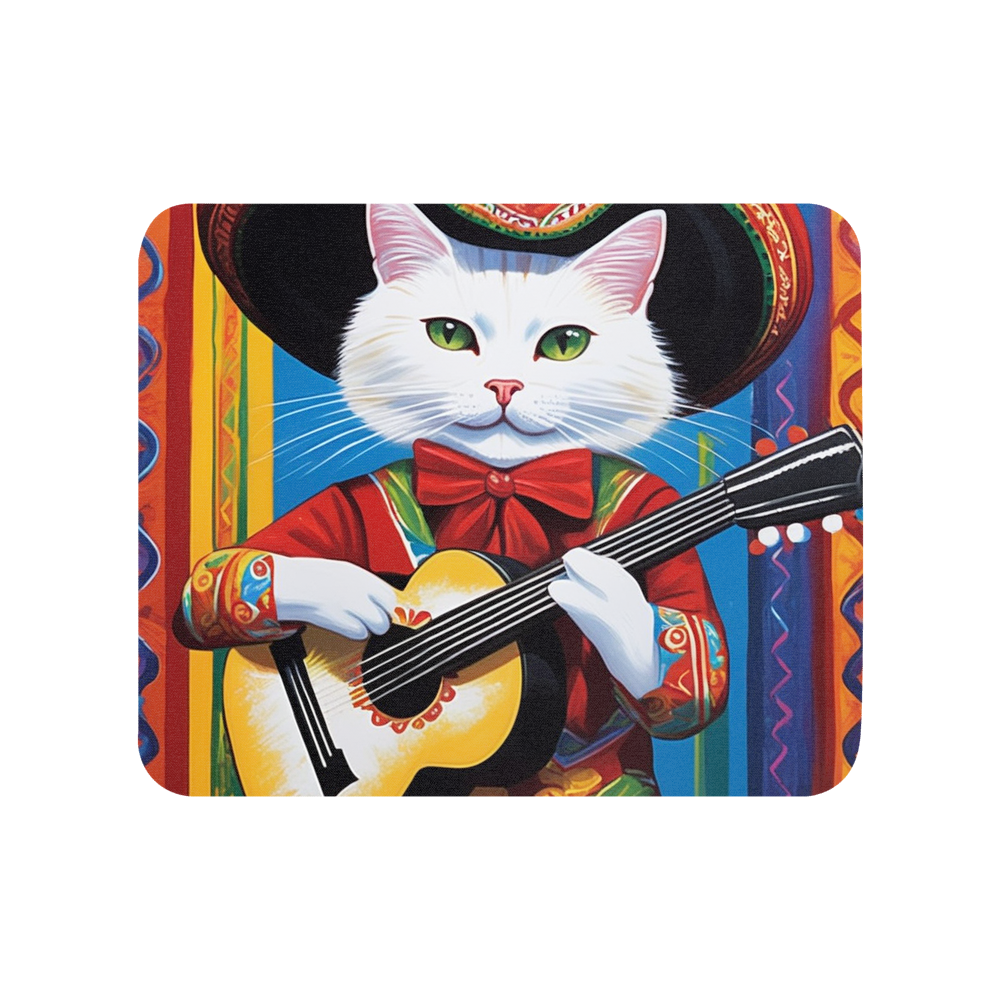 PugMug Custom White Companion Cat Mouse Pad