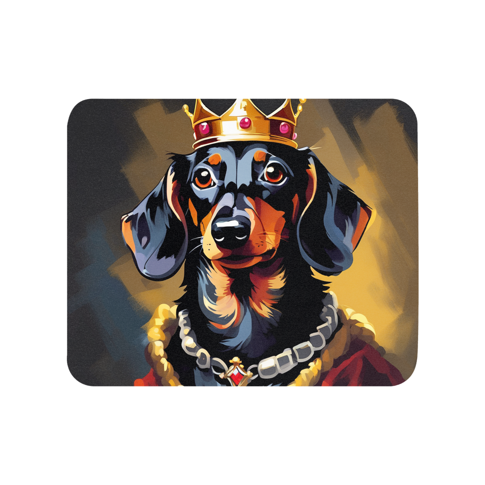 PugMug Custom Black Dachshund Mouse Pad