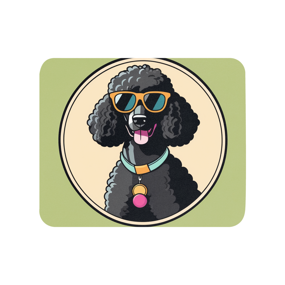 PugMug Custom Black Poodle Mouse Pad
