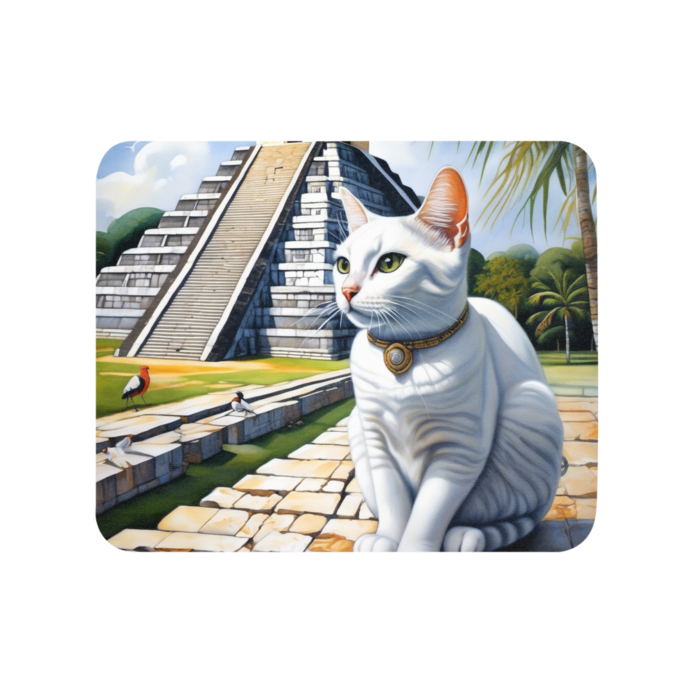 PugMug Custom White Companion Cat Mouse Pad