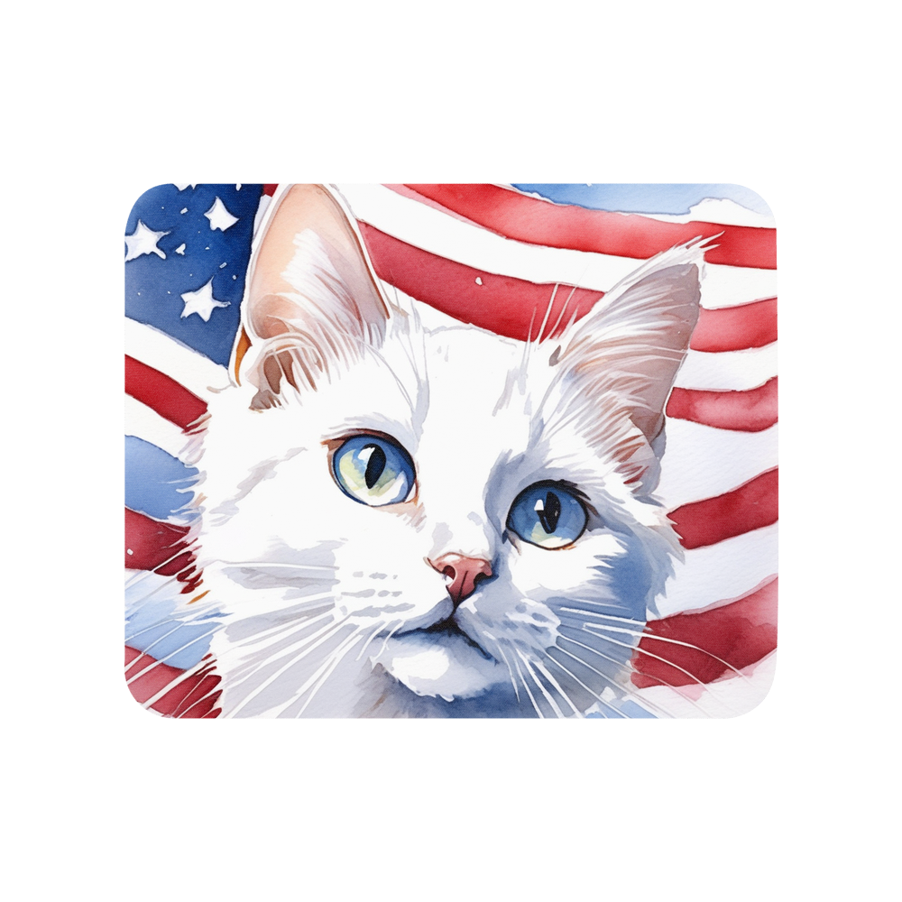 PugMug Custom White Companion Cat Mouse Pad