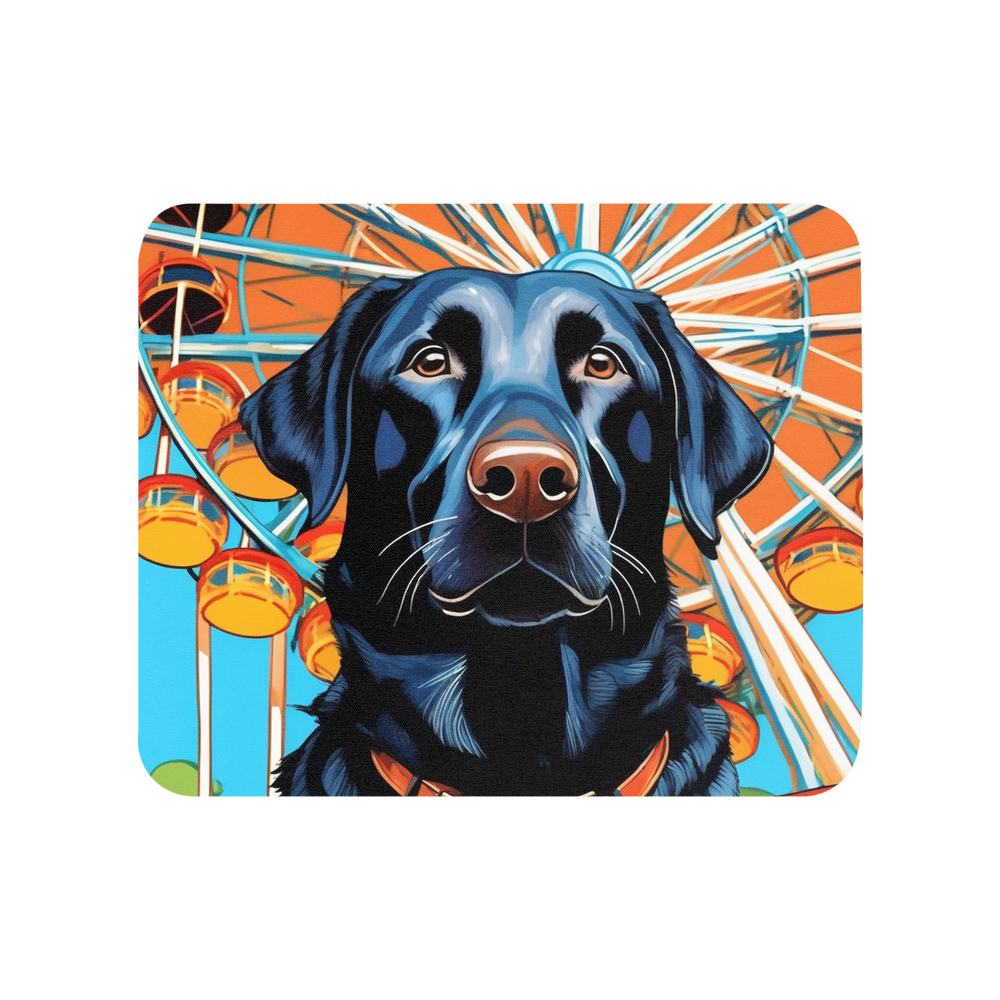 PugMug Custom Black Labrador Retriever Mouse Pad