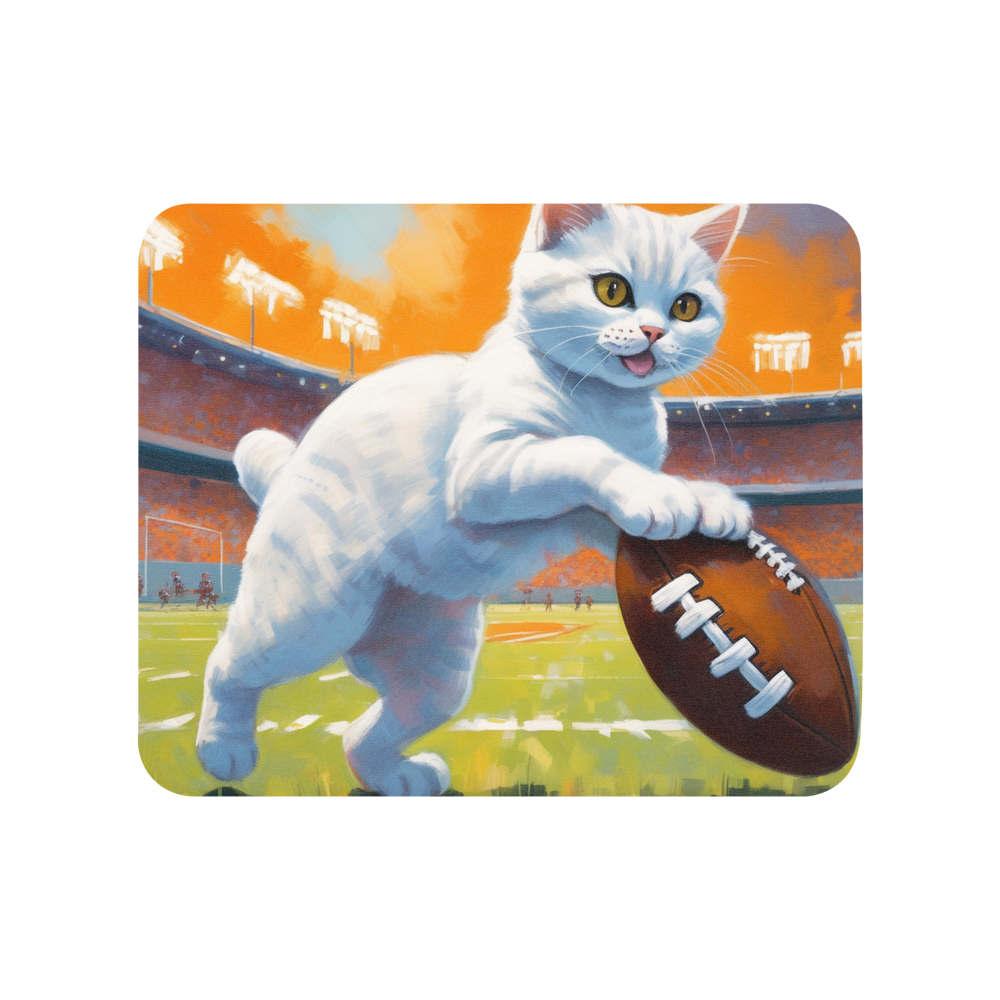 PugMug Custom White British Shorthair Cat Mouse Pad