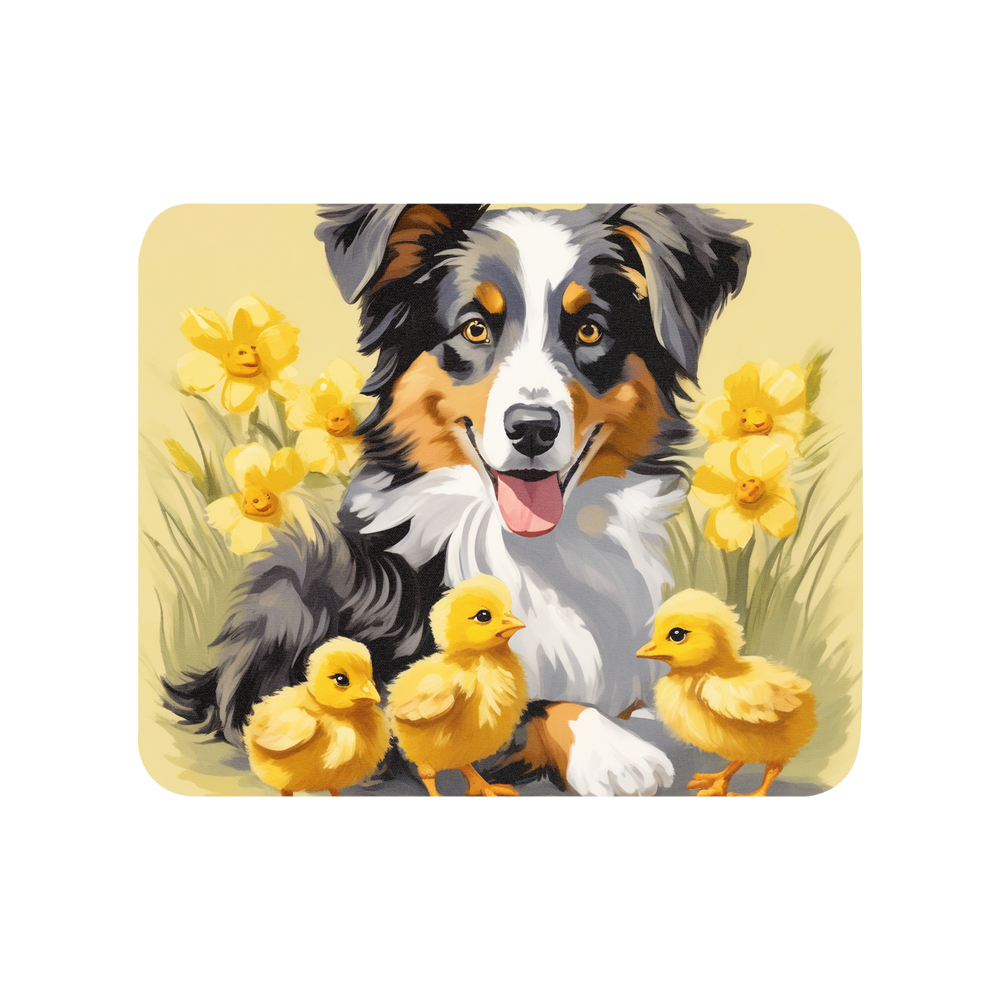 PugMug Custom Australian Shepherd Dog Mouse Pad