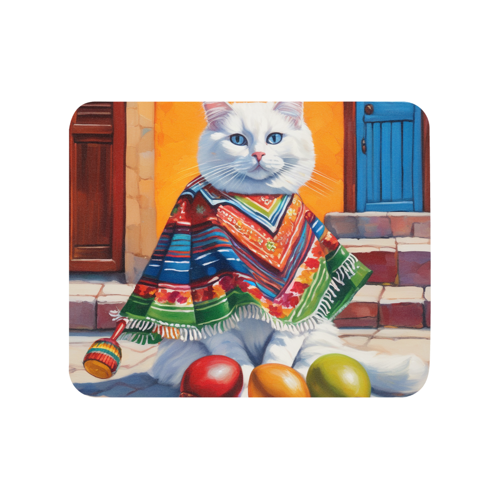 PugMug Custom White Ragdoll Cat Mouse Pad