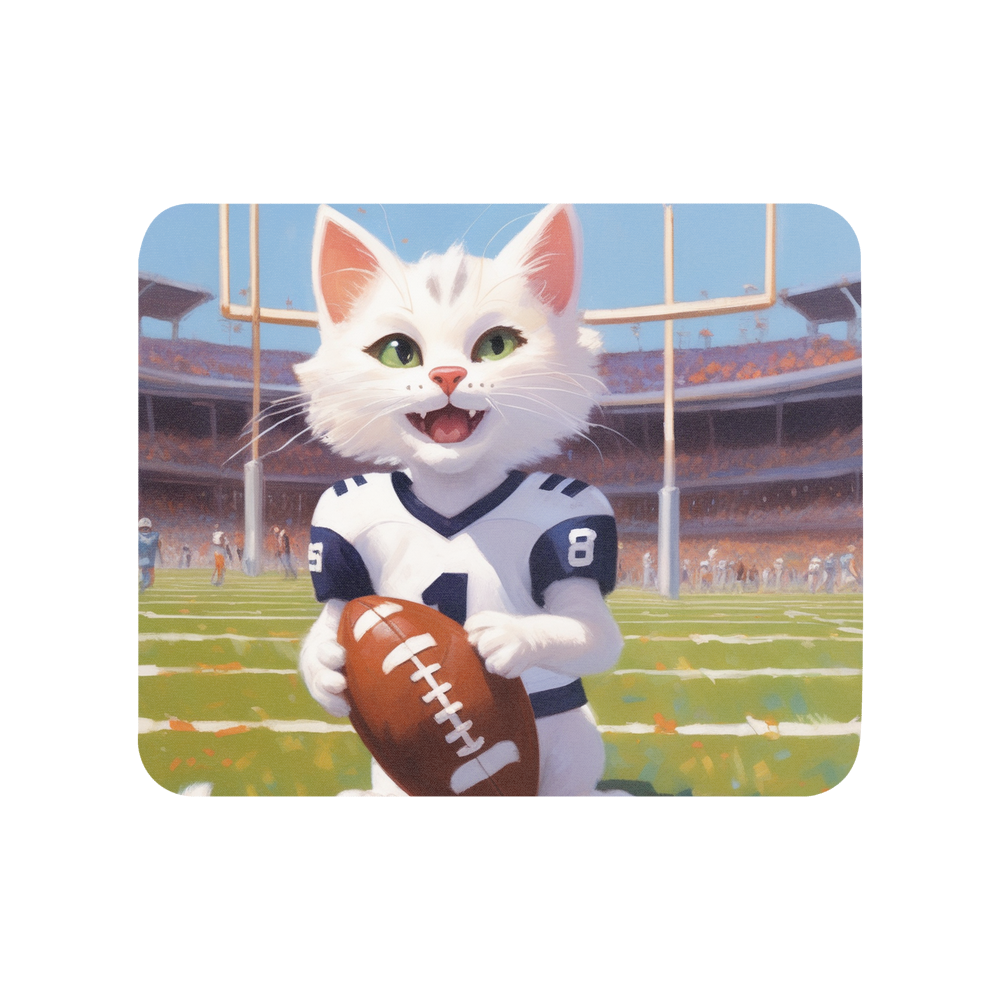 PugMug Custom White Companion Cat Mouse Pad