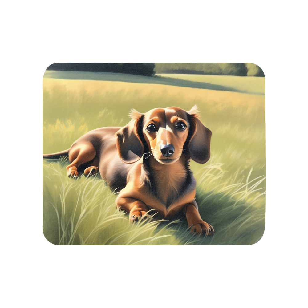 PugMug Custom Tan Dachshund Mouse Pad