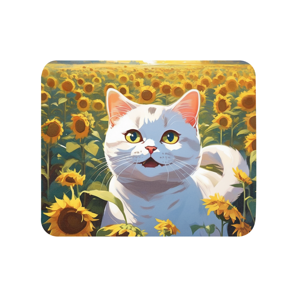 PugMug Custom White British Shorthair Cat Mouse Pad
