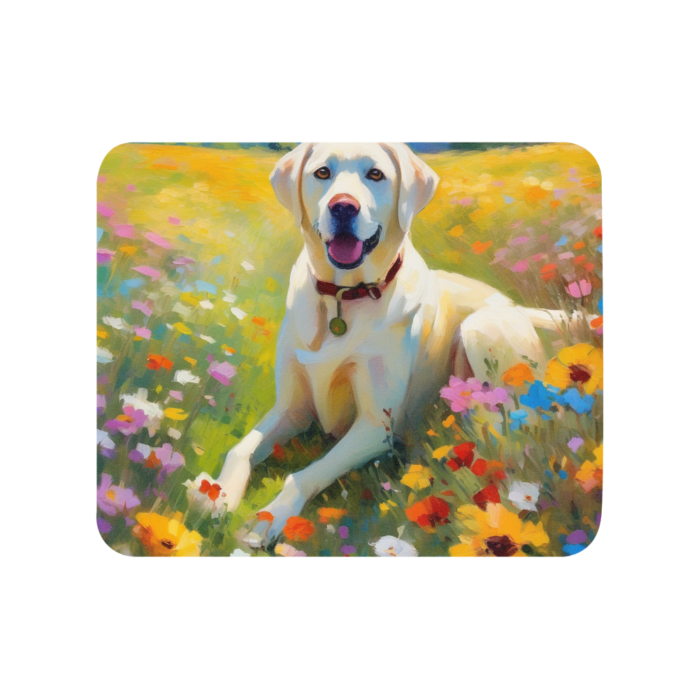 PugMug Custom White Labrador Retriever Mouse Pad