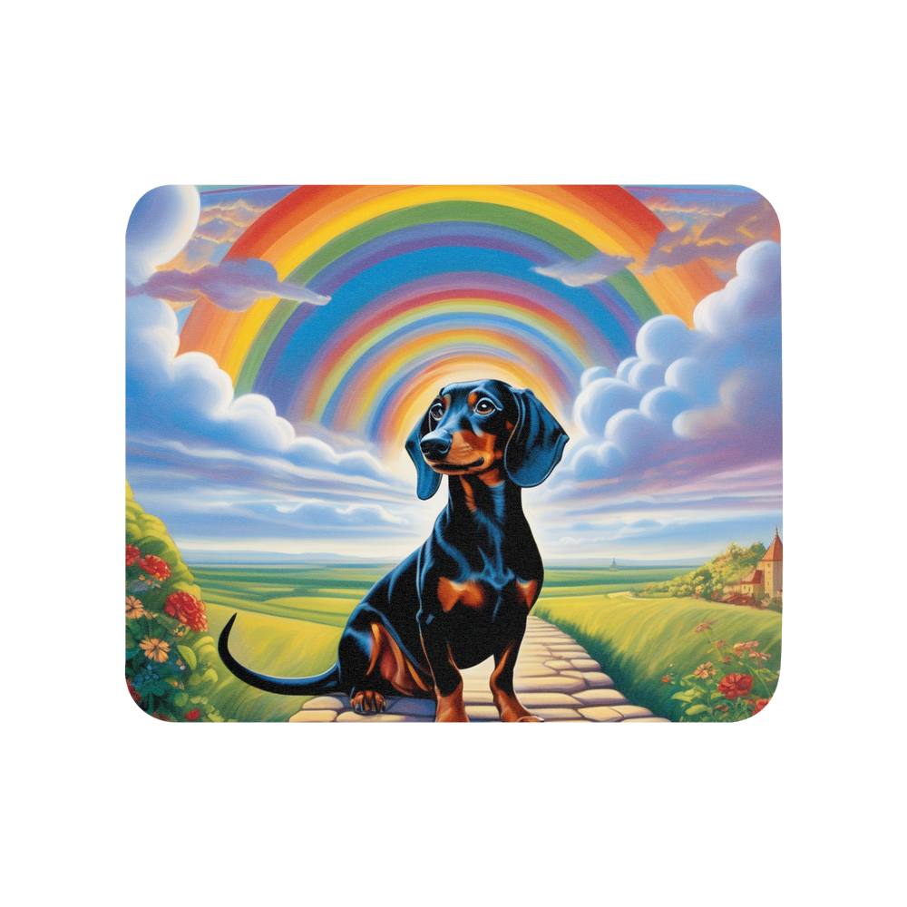 PugMug Custom Black Dachshund Mouse Pad