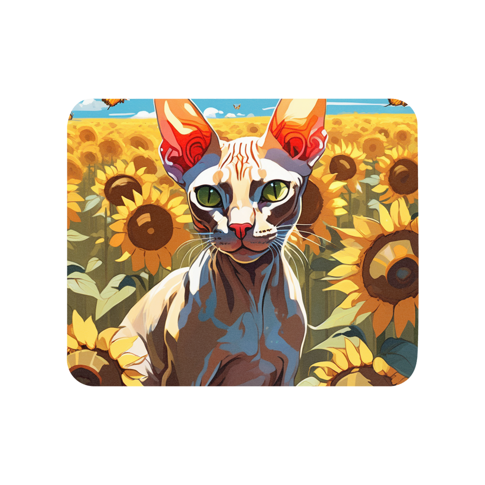 PugMug Custom Tabby Sphynx Cat Mouse Pad