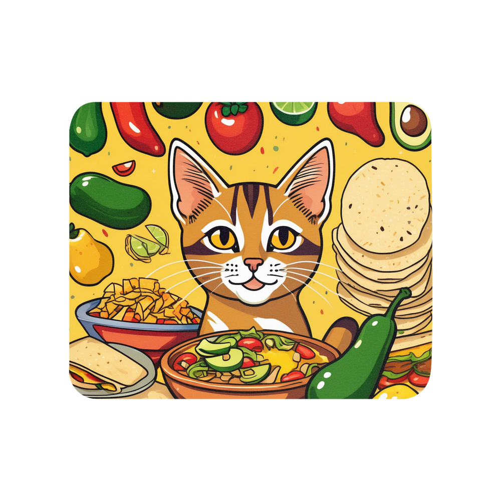PugMug Custom Tabby Abyssinian Cat Mouse Pad