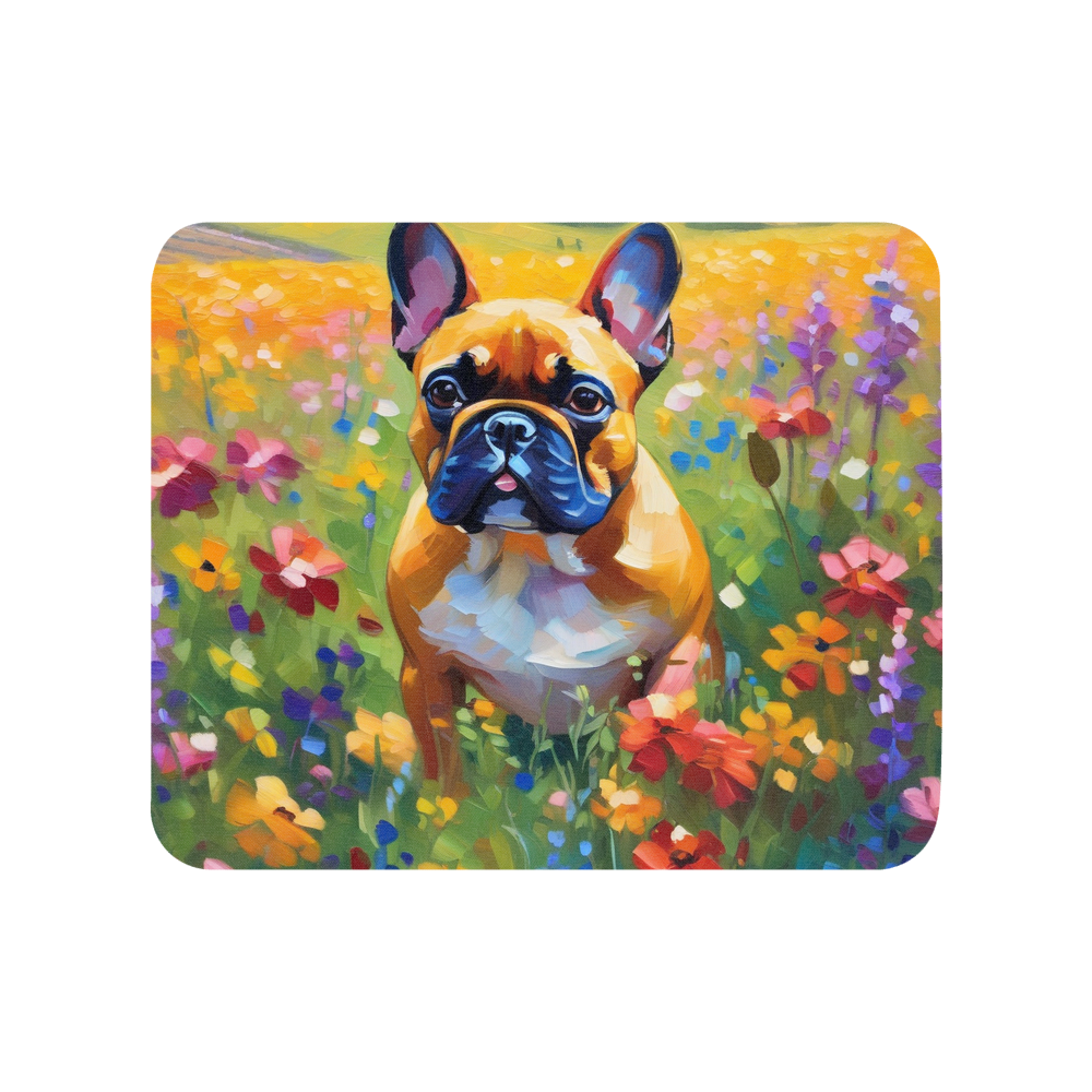 PugMug Custom Tan French Bulldog Mouse Pad