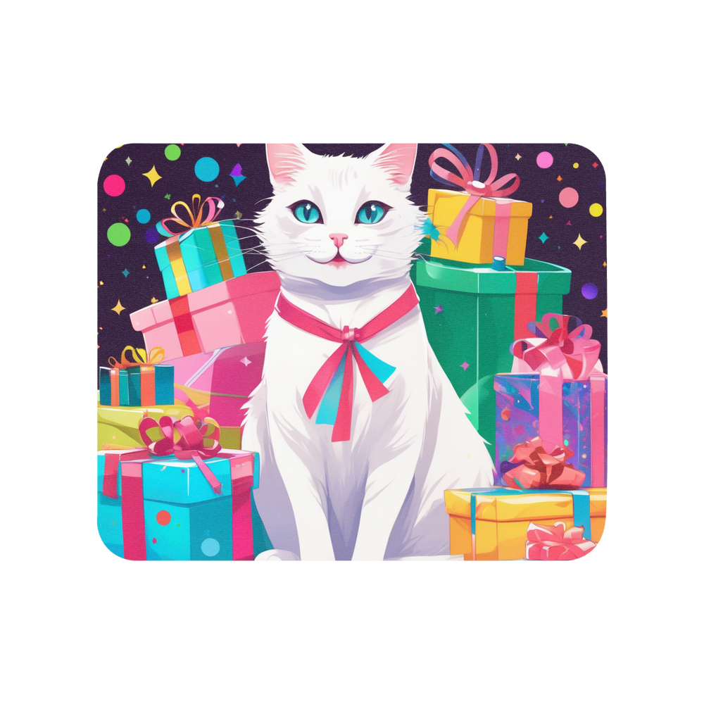 PugMug Custom White Companion Cat Mouse Pad