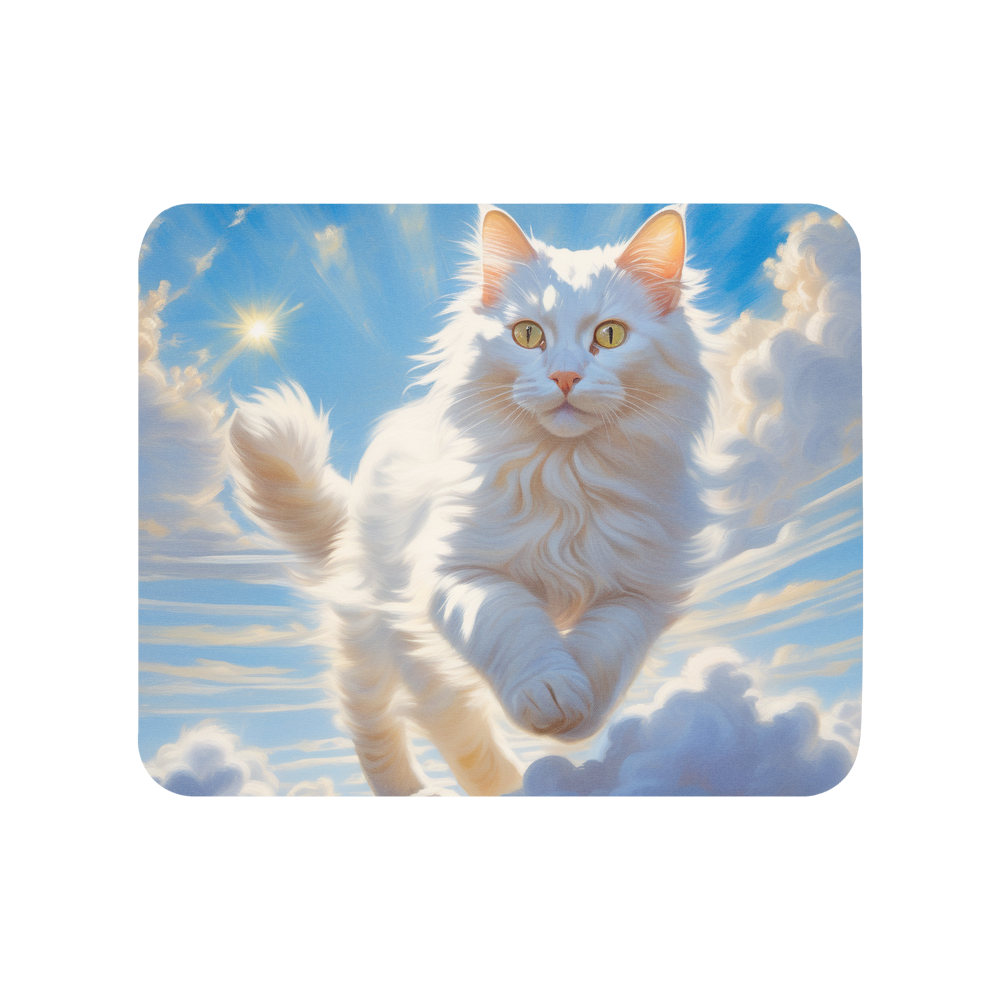 PugMug Custom White Companion Cat Mouse Pad