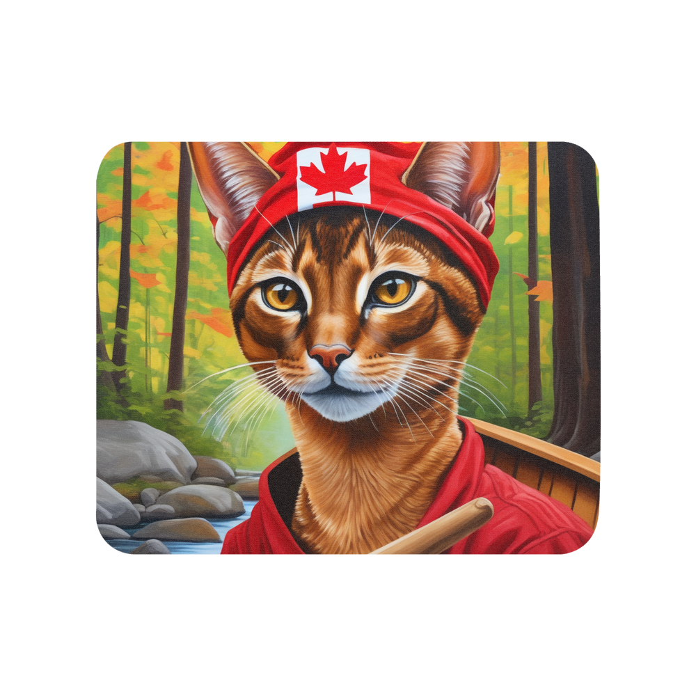 PugMug Custom Tabby Abyssinian Cat Mouse Pad