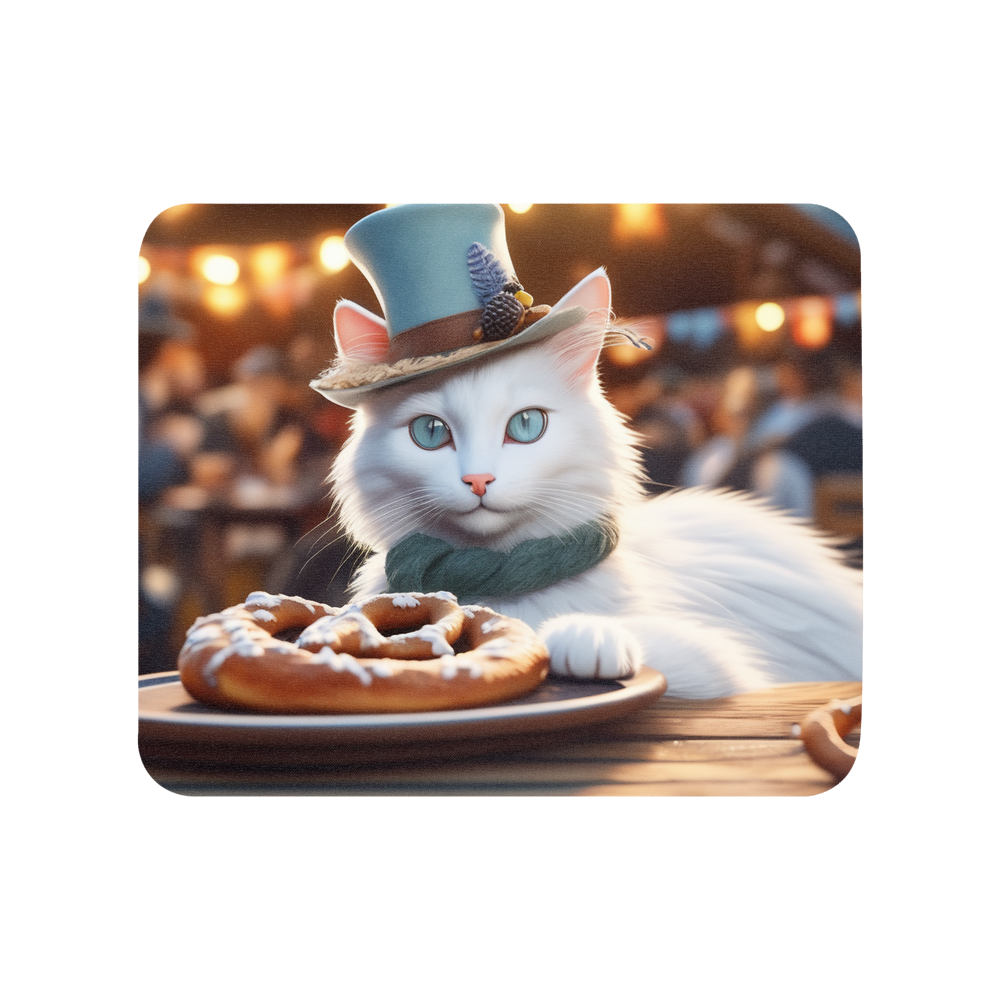 PugMug Custom White Companion Cat Mouse Pad