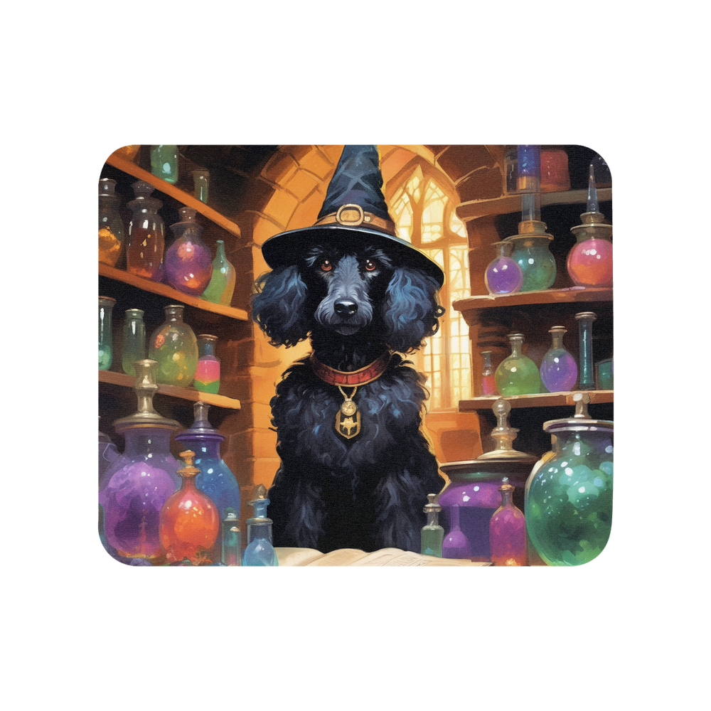 PugMug Custom Black Poodle Mouse Pad