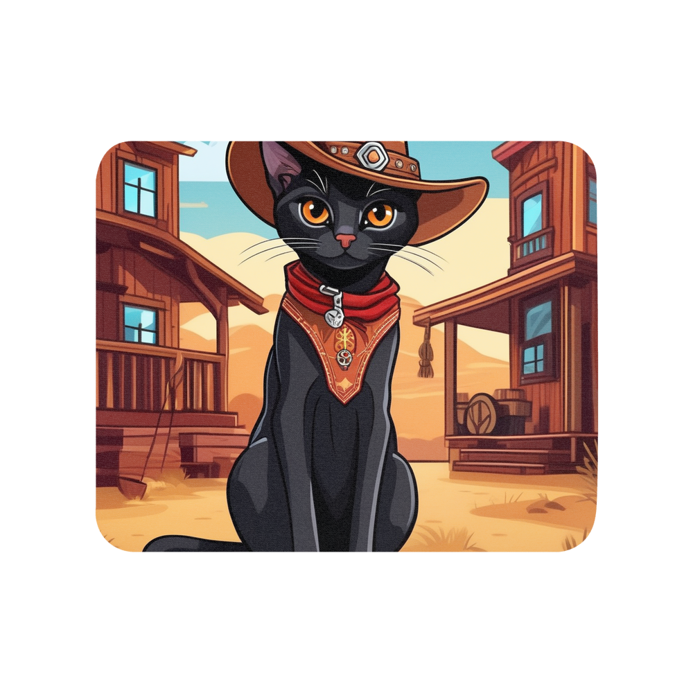 PugMug Custom Black Abyssinian Cat Mouse Pad