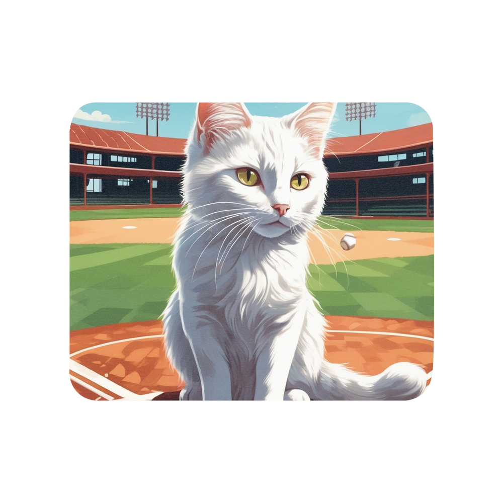 PugMug Custom White Companion Cat Mouse Pad