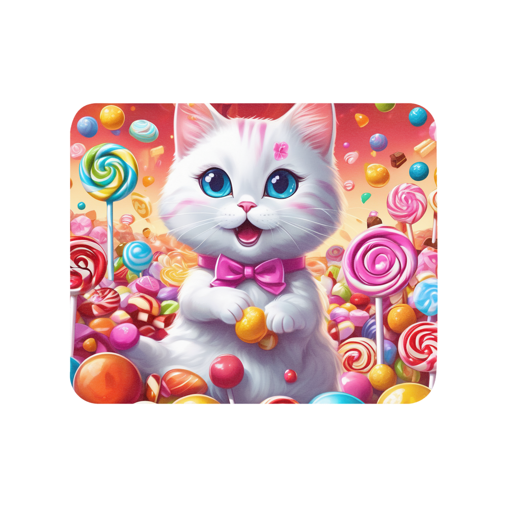 PugMug Custom White Companion Cat Mouse Pad