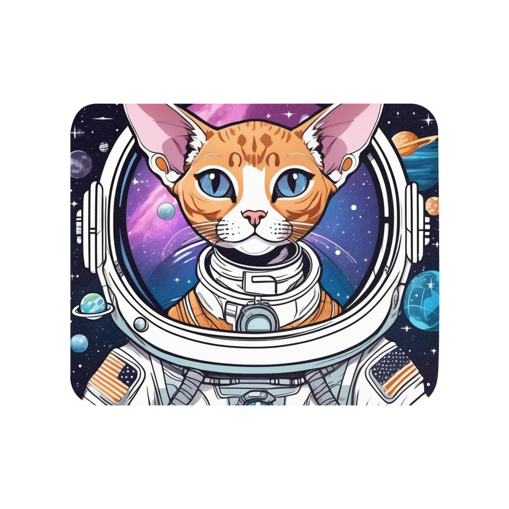 PugMug Custom Tabby Devon Rex Cat Mouse Pad