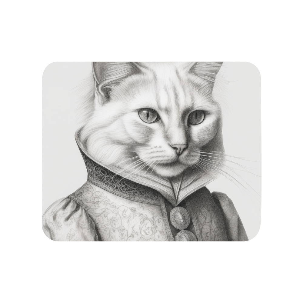 PugMug Custom White Companion Cat Mouse Pad