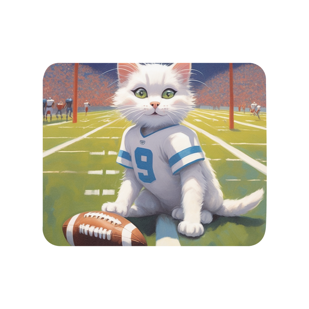 PugMug Custom White Companion Cat Mouse Pad