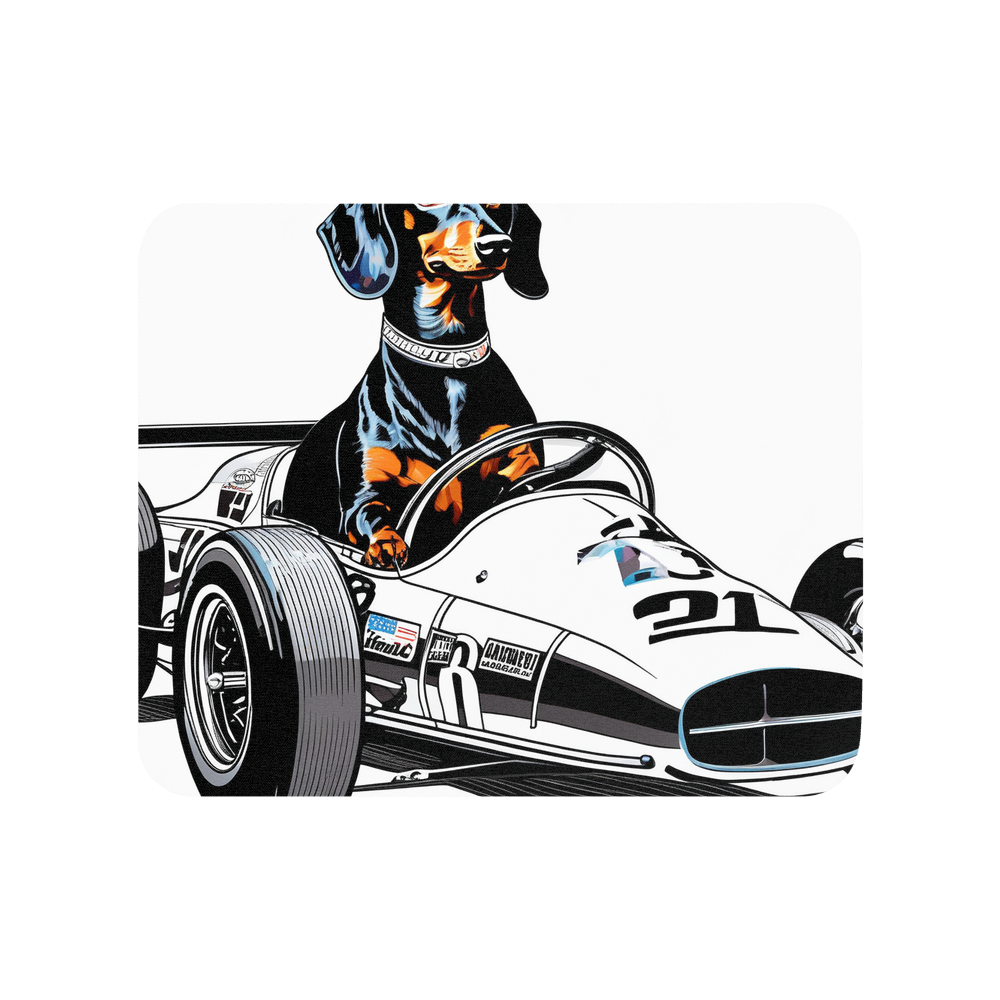 PugMug Custom Black Dachshund Mouse Pad