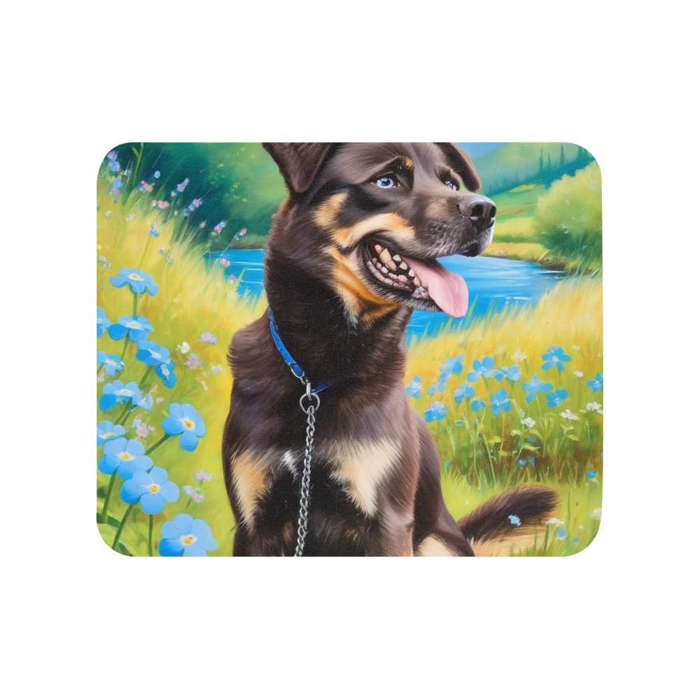 PugMug Custom Blue Mouse Pad