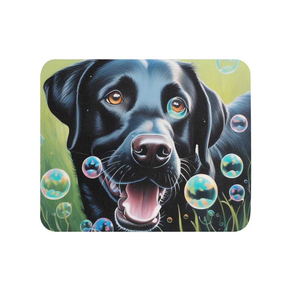 PugMug Custom Black Labrador Retriever Mouse Pad