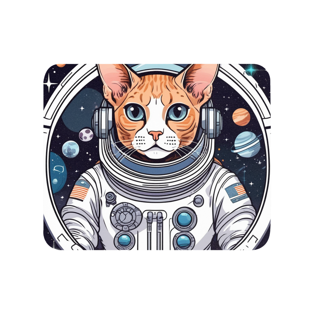 PugMug Custom Tabby Devon Rex Cat Mouse Pad