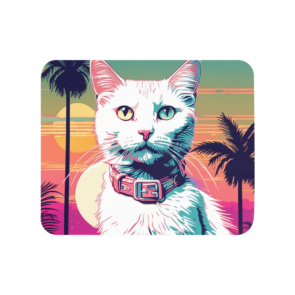 PugMug Custom White Companion Cat Mouse Pad