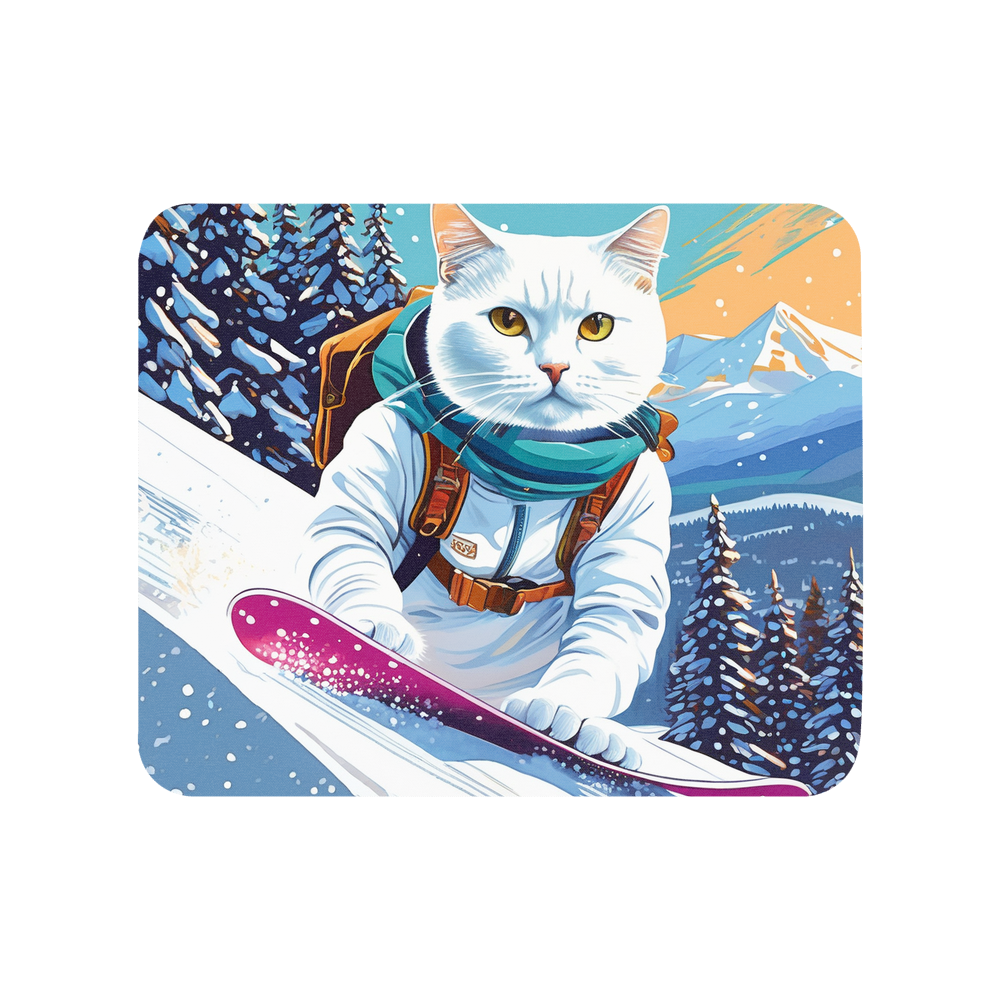 PugMug Custom White Companion Cat Mouse Pad